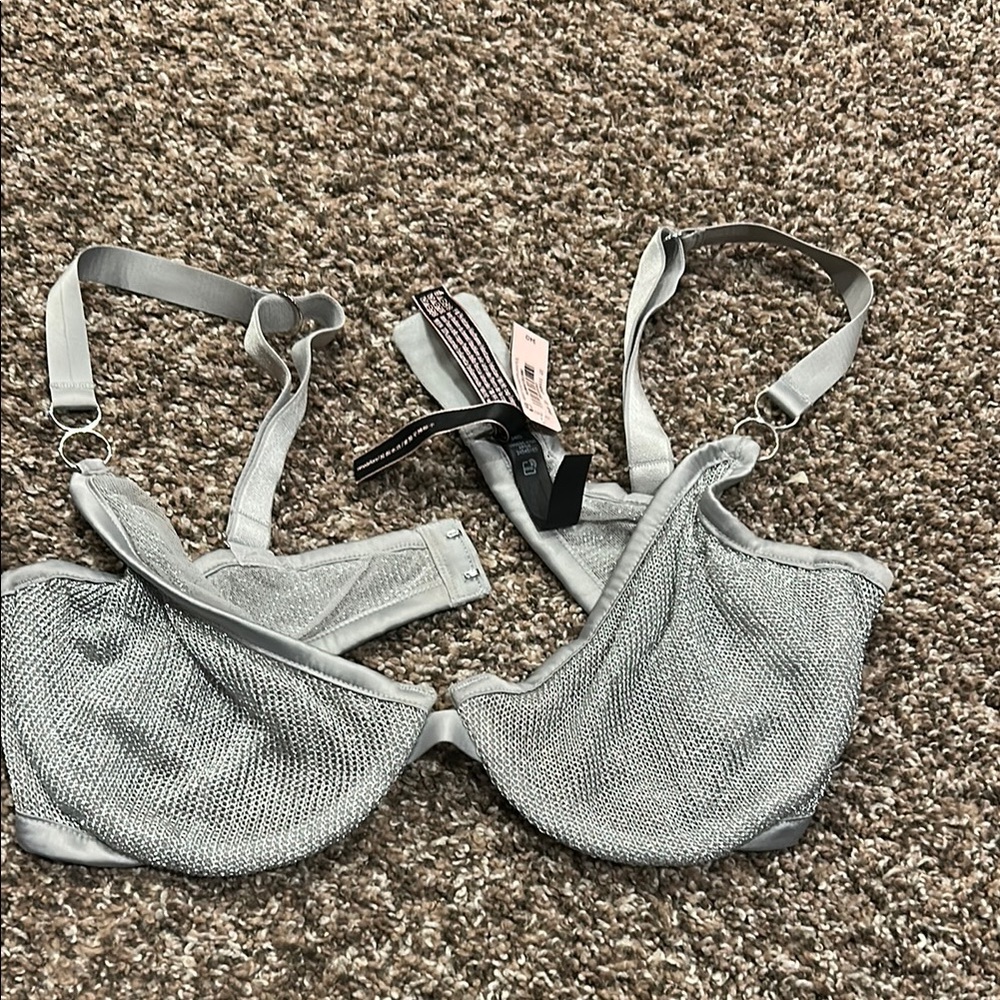 Elegant Silver Women's Bra